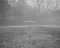Looking across the park earlier in the week at the lone soccer goal.