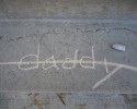 Daddy Sidewalk Chalk