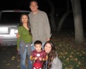 Family on Halloween