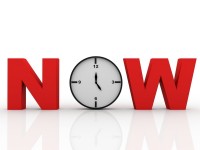 The Time is Now! Now is the time to act. Stop procrastination